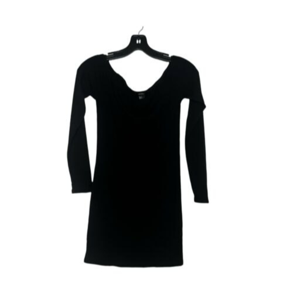 Forever 21 Small Dress Black Long Sleeve Knee Length